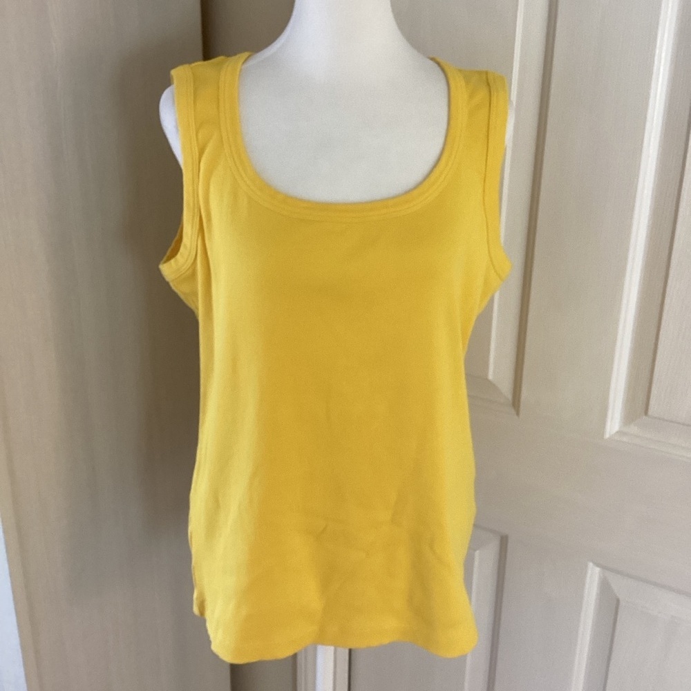 Chico's Vibrant Yellow Sleeveless Tank Chico's Sz 3